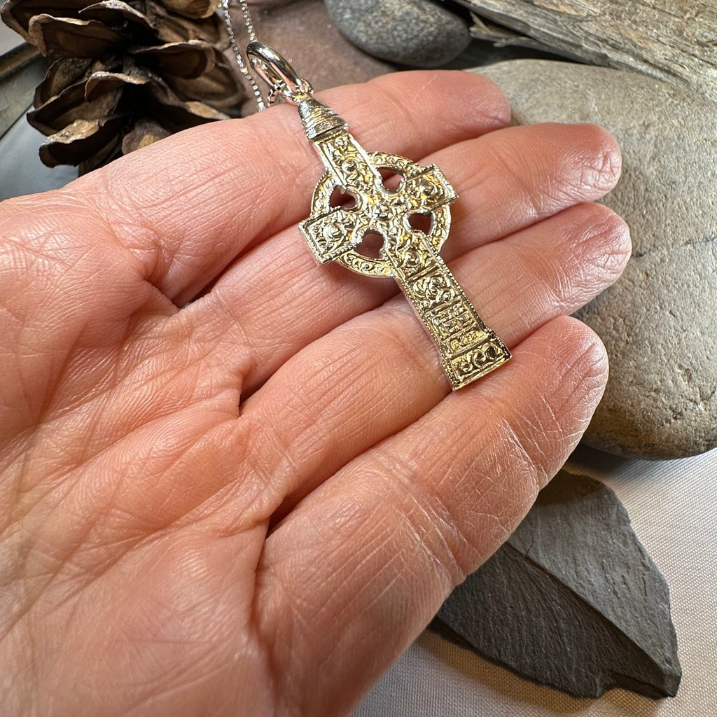 Artisan Irish Ahenny Cross Necklace - Made in Ireland Pendant La Vie Bien Artisan Irish Ahenny Cross Necklace - Made in Ireland
