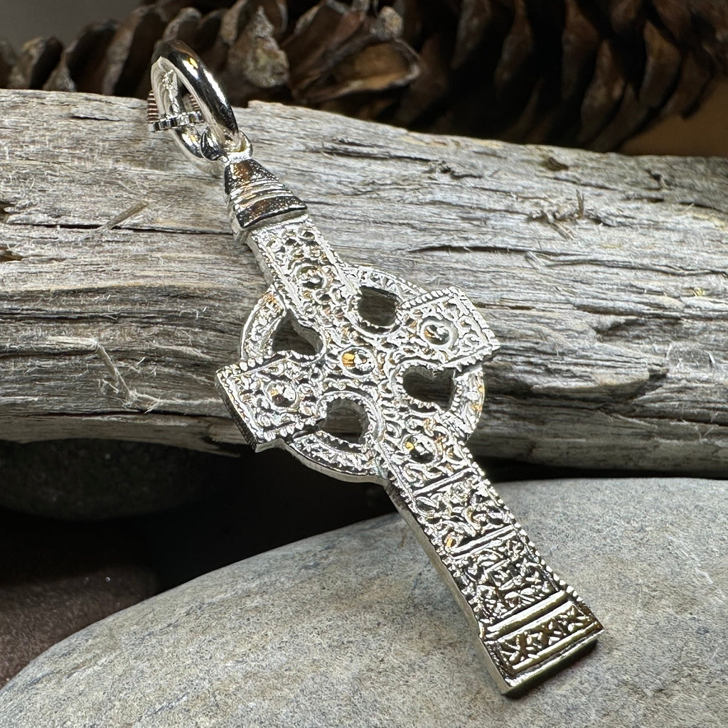 Artisan Irish Ahenny Cross Necklace - Made in Ireland Pendant La Vie Bien Artisan Irish Ahenny Cross Necklace - Made in Ireland