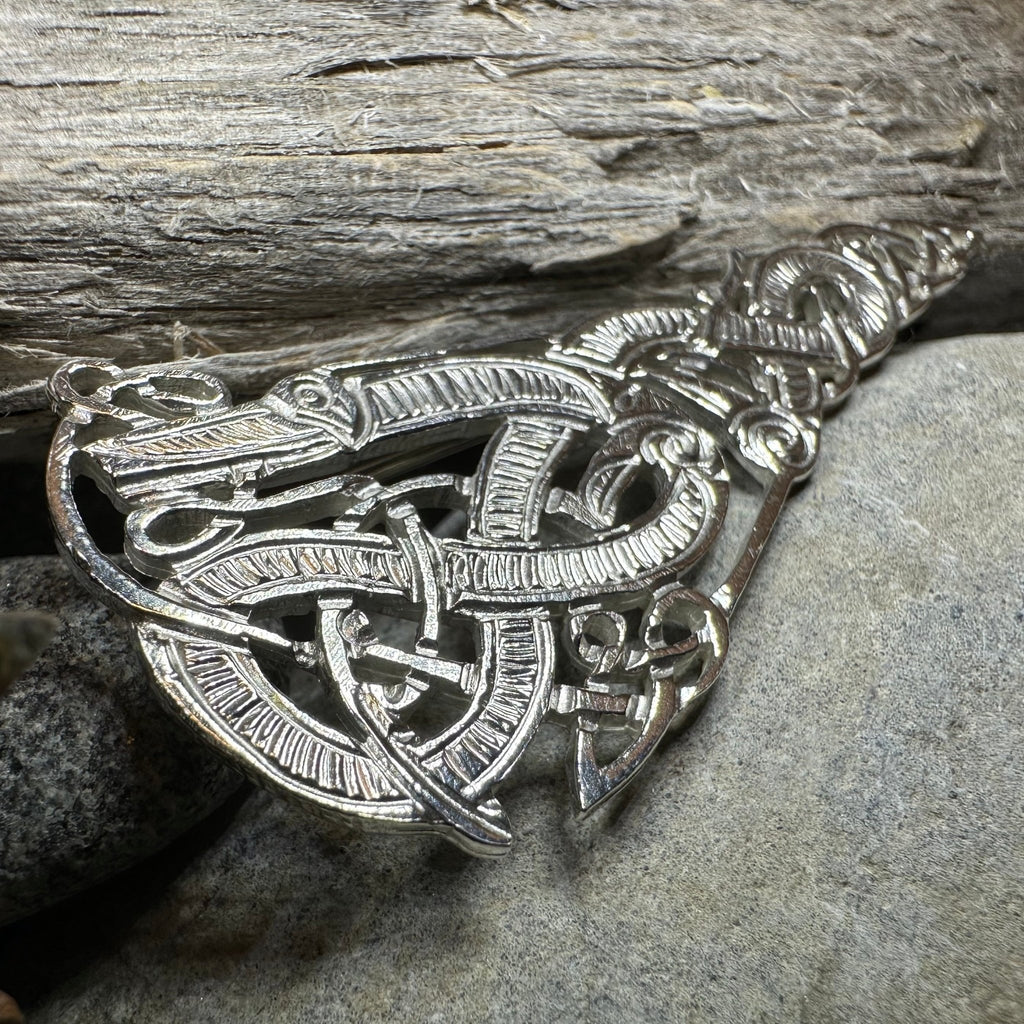 Artisan Irish Celtic Beast Brooch - Made in Ireland Brooch La Vie Bien Artisan Irish Celtic Beast Brooch - Made in Ireland