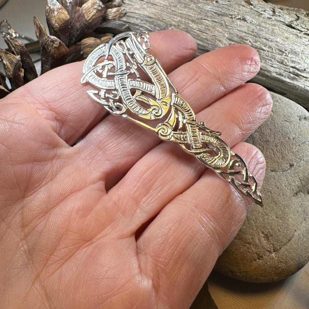 Artisan Irish Celtic Beast Brooch - Made in Ireland Brooch La Vie Bien Artisan Irish Celtic Beast Brooch - Made in Ireland
