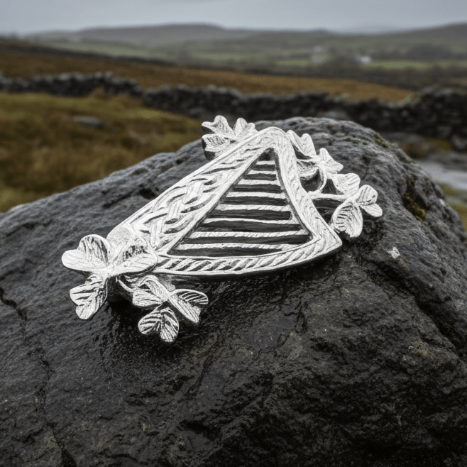 Artisan Irish Celtic Harp Brooch - Handmade in Ireland Brooch La Vie Bien Artisan Irish Celtic Harp Brooch - Handmade in Ireland