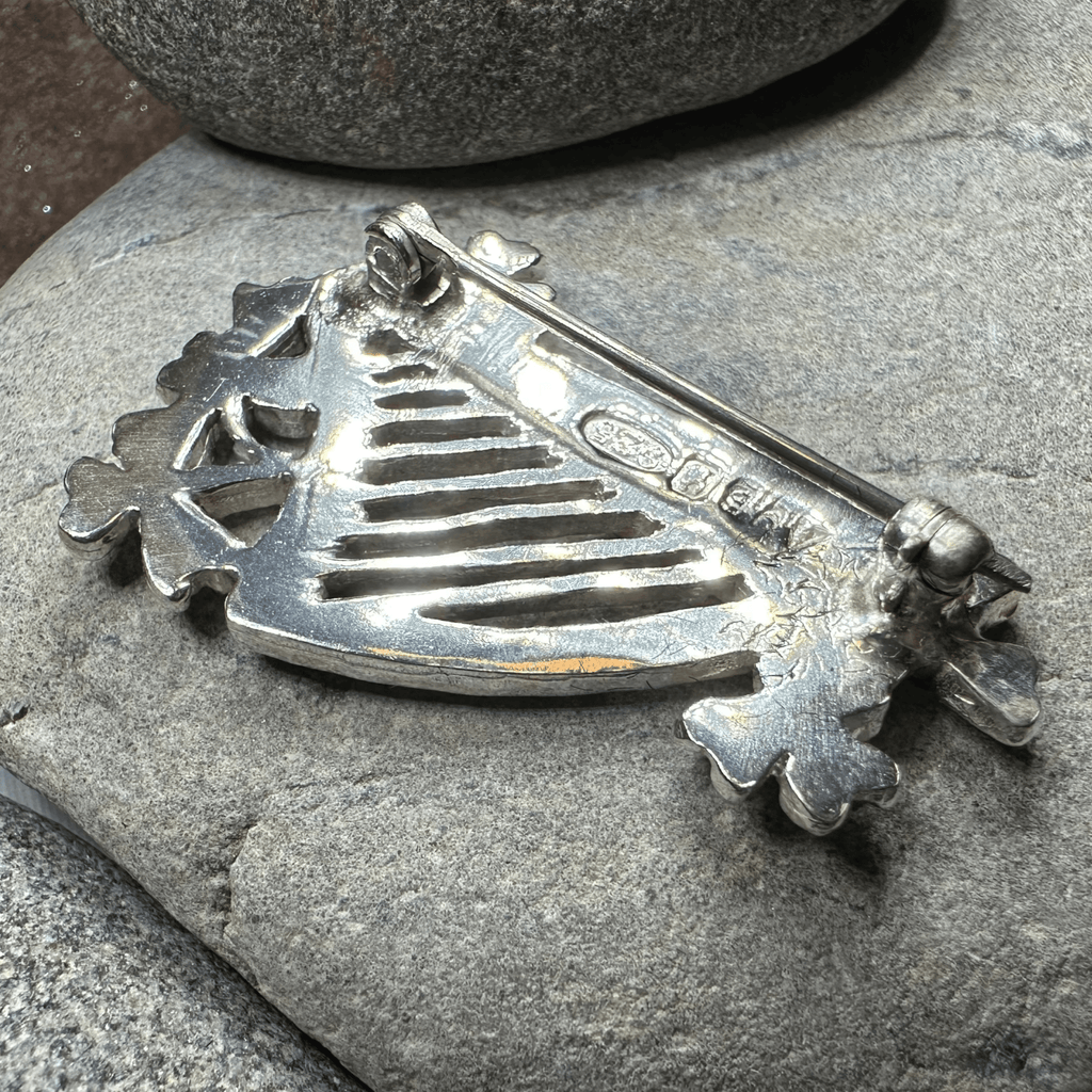 Artisan Irish Celtic Harp Brooch - Handmade in Ireland Brooch La Vie Bien Artisan Irish Celtic Harp Brooch - Handmade in Ireland