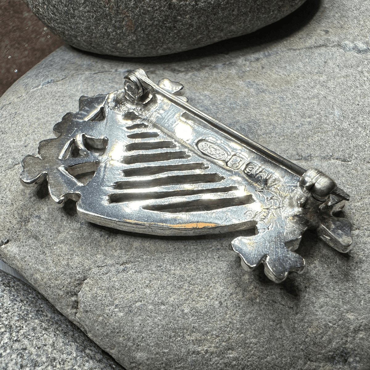 Artisan Irish Celtic Harp Brooch - Handmade in Ireland Brooch La Vie Bien Artisan Irish Celtic Harp Brooch - Handmade in Ireland