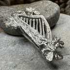 Artisan Irish Celtic Harp Brooch - Handmade in Ireland Brooch La Vie Bien Artisan Irish Celtic Harp Brooch - Handmade in Ireland