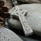 Artisan Irish Clonmacnoise Cross Necklace - Made in Ireland Pendant La Vie Bien Artisan Irish Clonmacnoise Cross Necklace - Made in Ireland