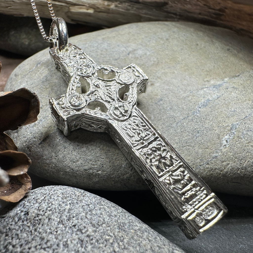 Artisan Irish Clonmacnoise Cross Necklace - Made in Ireland Pendant La Vie Bien Artisan Irish Clonmacnoise Cross Necklace - Made in Ireland
