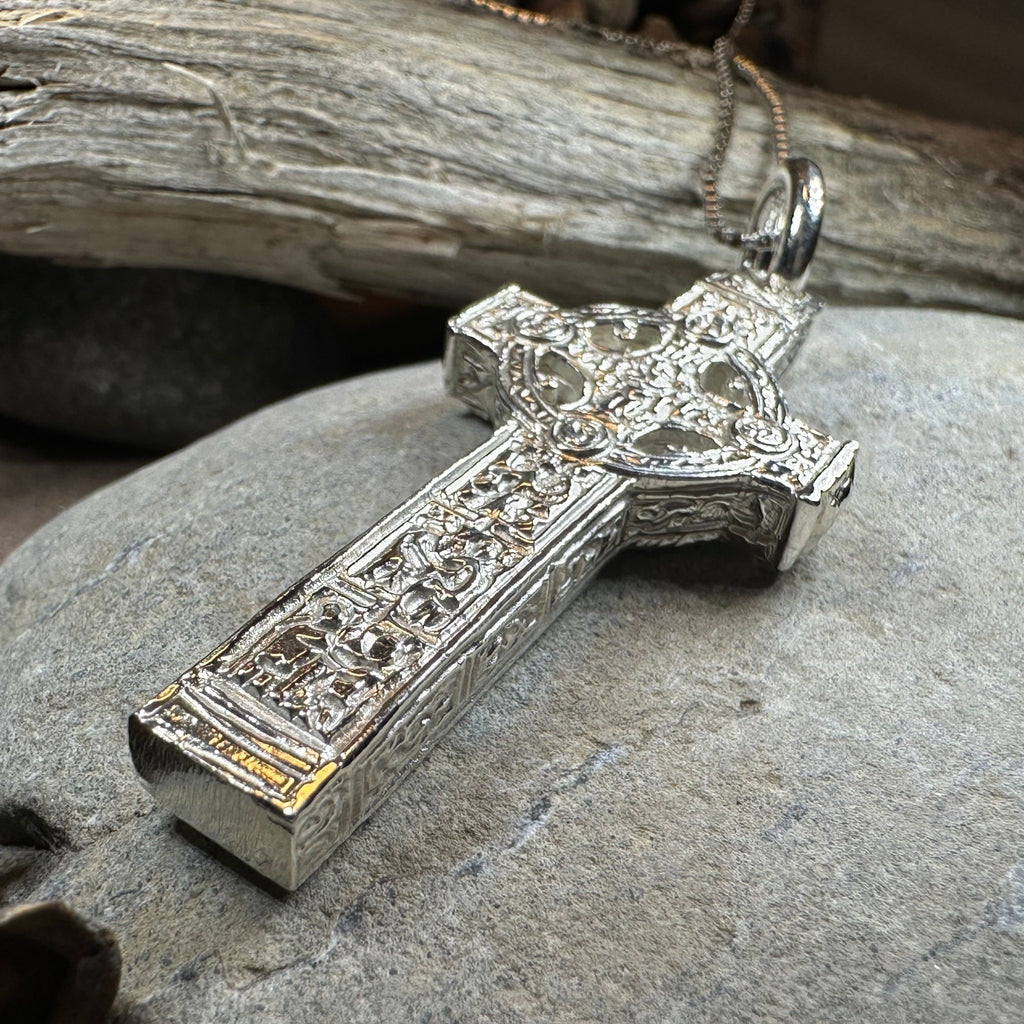 Artisan Irish Clonmacnoise Cross Necklace - Made in Ireland Pendant La Vie Bien Artisan Irish Clonmacnoise Cross Necklace - Made in Ireland