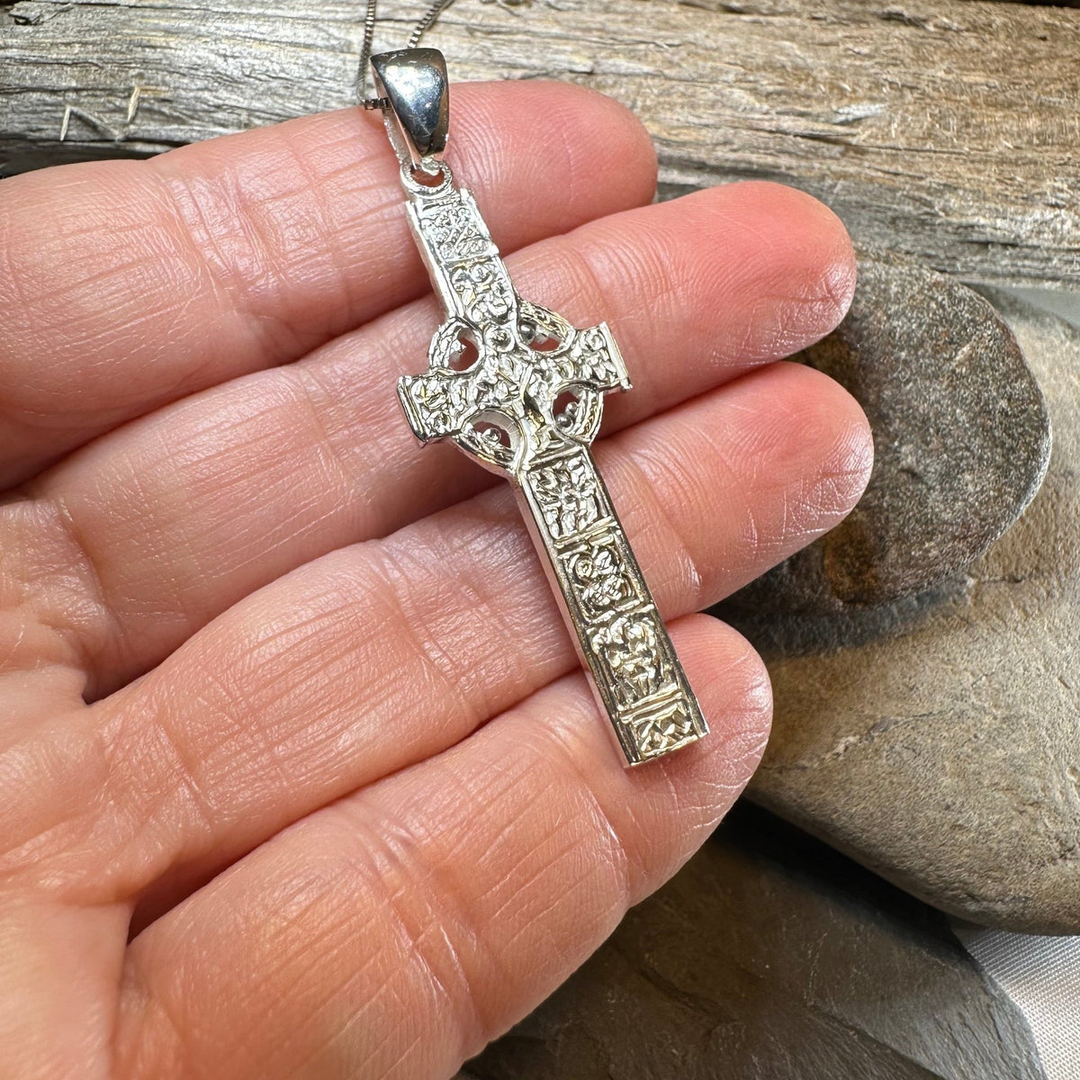 Artisan Irish Durrow Cross Necklace - Handmade in Ireland Pendant La Vie Bien Artisan Irish Durrow Cross Necklace - Handmade in Ireland