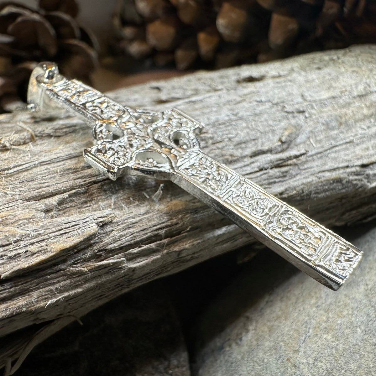 Artisan Irish Durrow Cross Necklace - Handmade in Ireland Pendant La Vie Bien Artisan Irish Durrow Cross Necklace - Handmade in Ireland