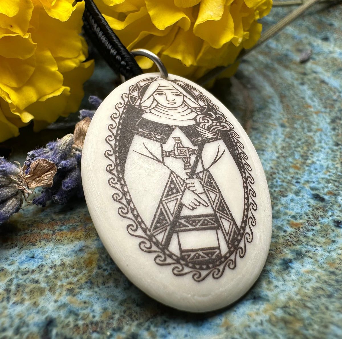 Artisan Irish Saint Brigid Necklace - Handmade in the U.S.A. Pendant La Vie Bien Artisan Irish Saint Brigid Necklace - Handmade in the U.S.A.