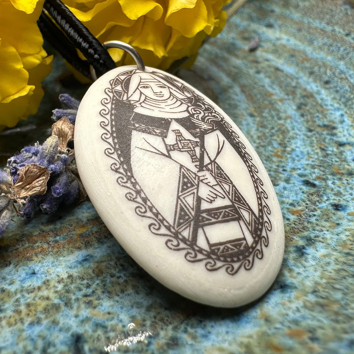 Artisan Irish Saint Brigid Necklace - Handmade in the U.S.A. Pendant La Vie Bien Artisan Irish Saint Brigid Necklace - Handmade in the U.S.A.