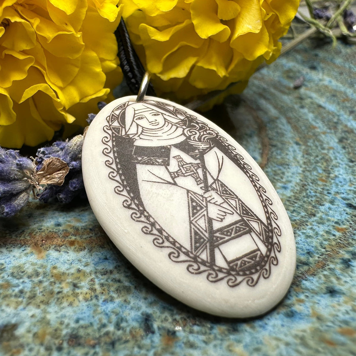 Artisan Irish Saint Brigid Necklace - Handmade in the U.S.A. Pendant La Vie Bien Artisan Irish Saint Brigid Necklace - Handmade in the U.S.A.