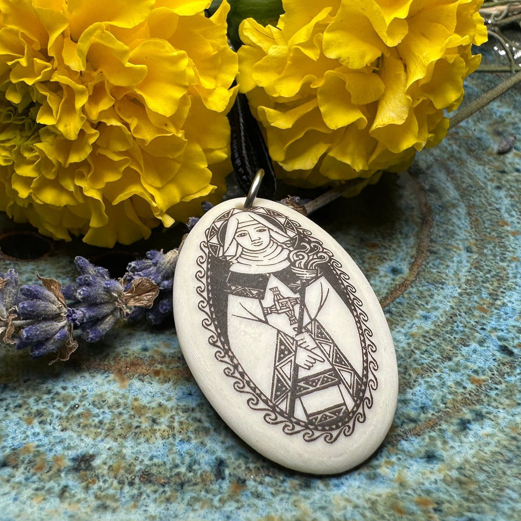 Artisan Irish Saint Brigid Necklace - Handmade in the U.S.A. Pendant La Vie Bien Artisan Irish Saint Brigid Necklace - Handmade in the U.S.A.