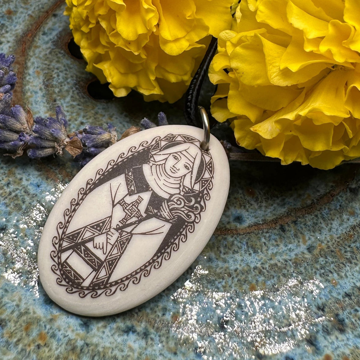 Artisan Irish Saint Brigid Necklace - Handmade in the U.S.A. Pendant La Vie Bien Artisan Irish Saint Brigid Necklace - Handmade in the U.S.A.
