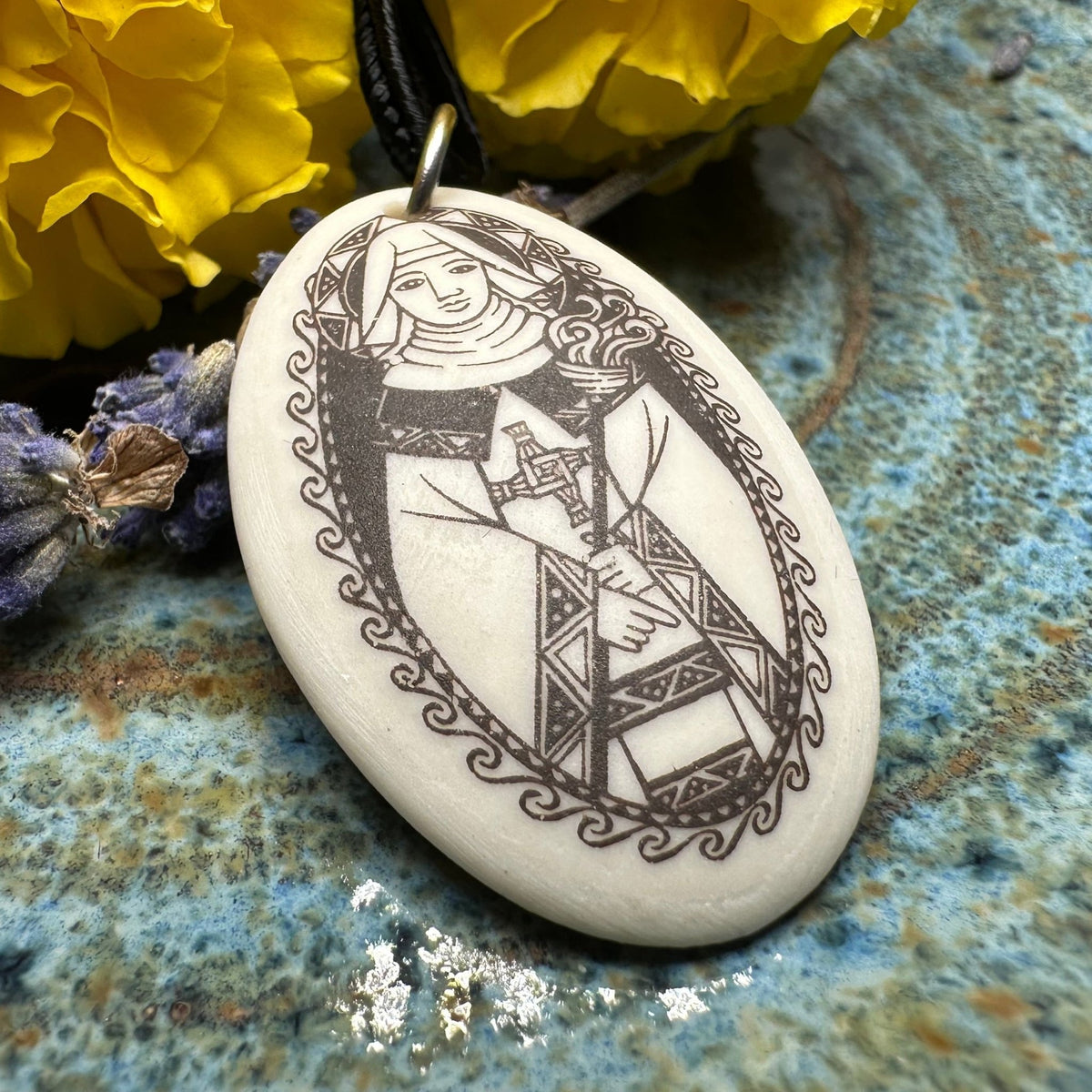 Artisan Irish Saint Brigid Necklace - Handmade in the U.S.A. Pendant La Vie Bien Artisan Irish Saint Brigid Necklace - Handmade in the U.S.A.