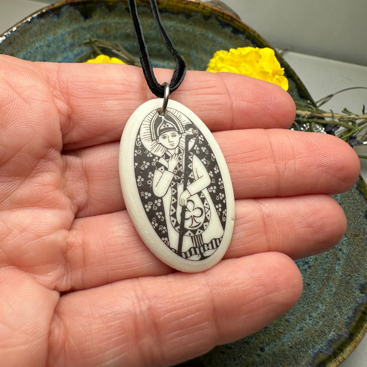 Artisan Irish Saint Patrick Necklace - Handmade in the U.S.A. Pendant La Vie Bien Artisan Irish Saint Patrick Necklace - Handmade in the U.S.A.