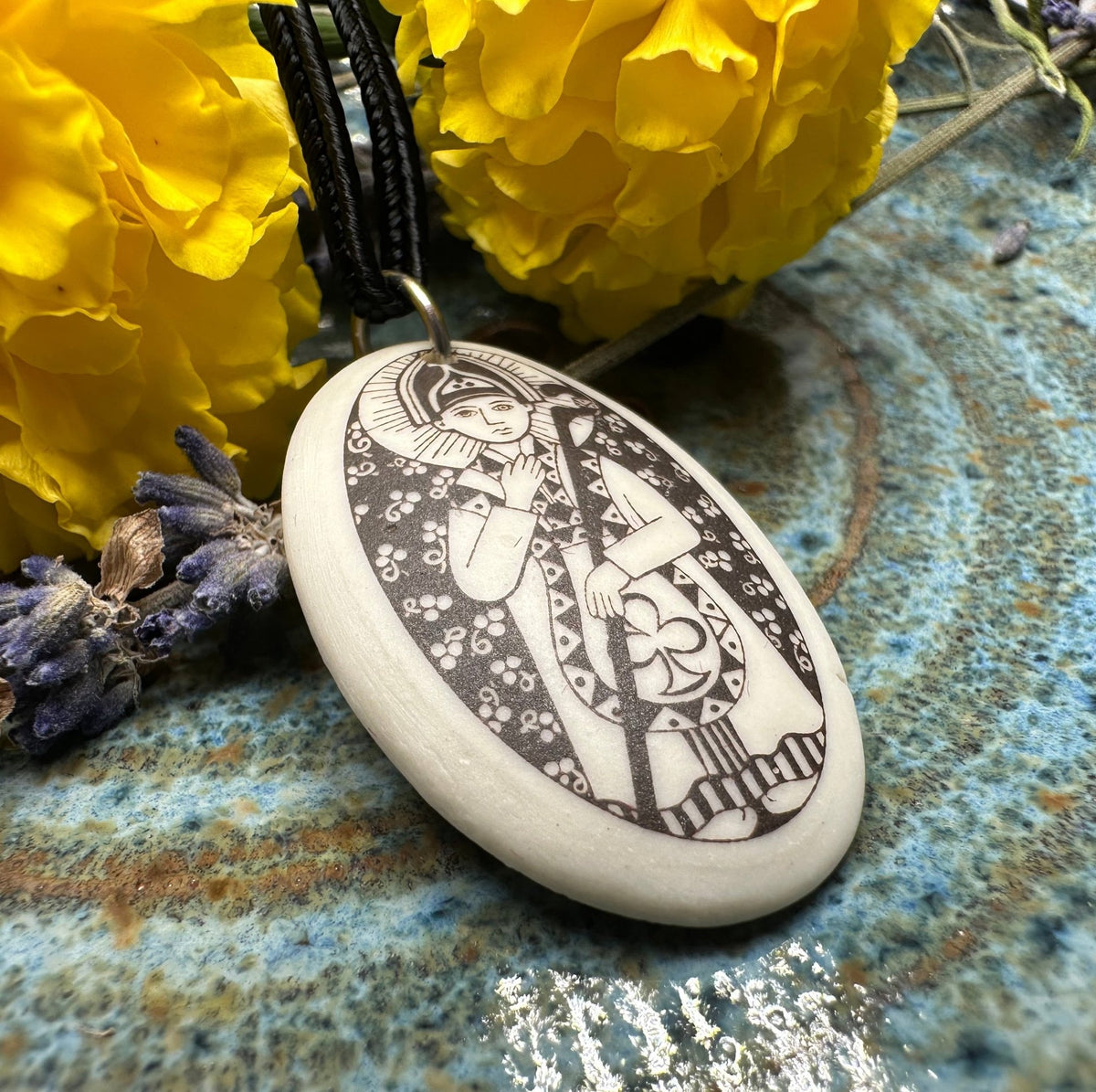 Artisan Irish Saint Patrick Necklace - Handmade in the U.S.A. Pendant La Vie Bien Artisan Irish Saint Patrick Necklace - Handmade in the U.S.A.