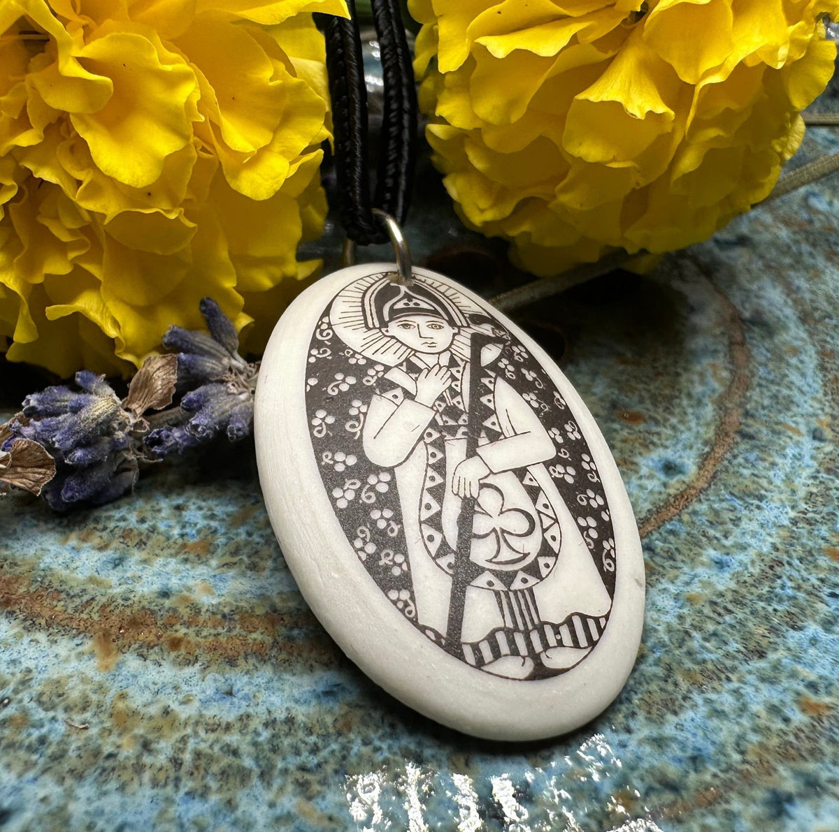 Artisan Irish Saint Patrick Necklace - Handmade in the U.S.A. Pendant La Vie Bien Artisan Irish Saint Patrick Necklace - Handmade in the U.S.A.