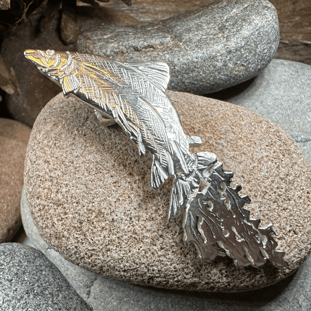 Artisan Irish Salmon of Knowledge Necklace - Made in Ireland Pendant La Vie Bien Artisan Irish Salmon of Knowledge Necklace - Made in Ireland