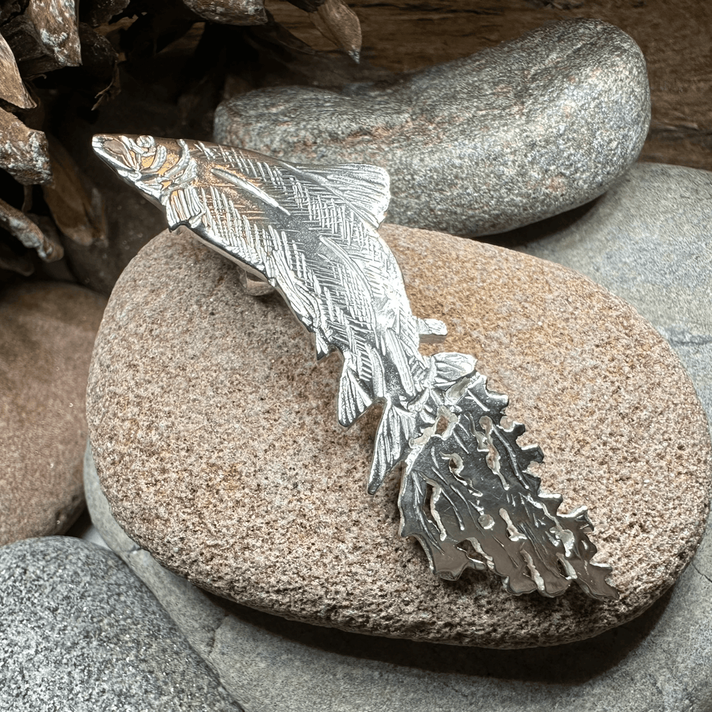 Artisan Irish Salmon of Knowledge Necklace - Made in Ireland Pendant La Vie Bien Artisan Irish Salmon of Knowledge Necklace - Made in Ireland