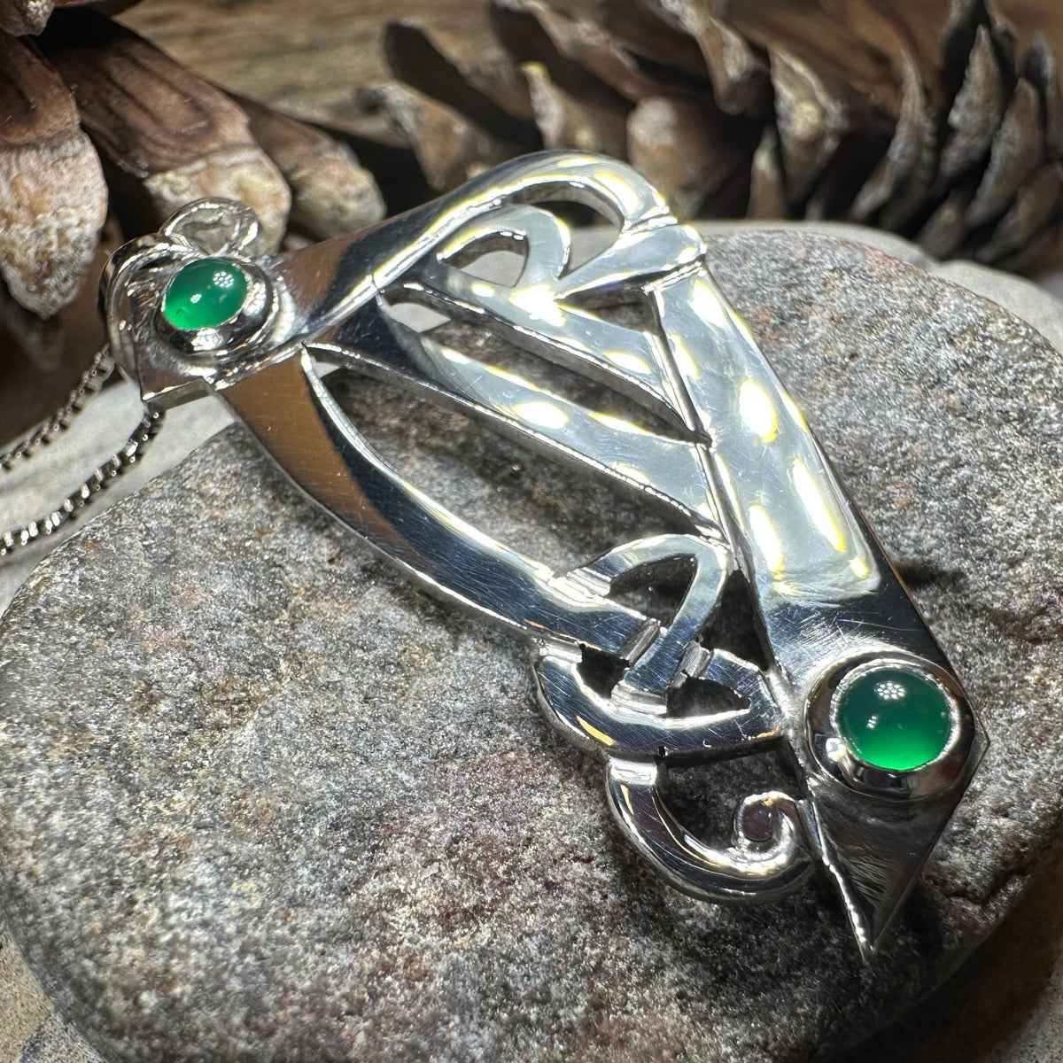 Artisan Large Irish Harp Necklace - Made in Ireland Pendant La Vie Bien Artisan Large Irish Harp Necklace - Made in Ireland
