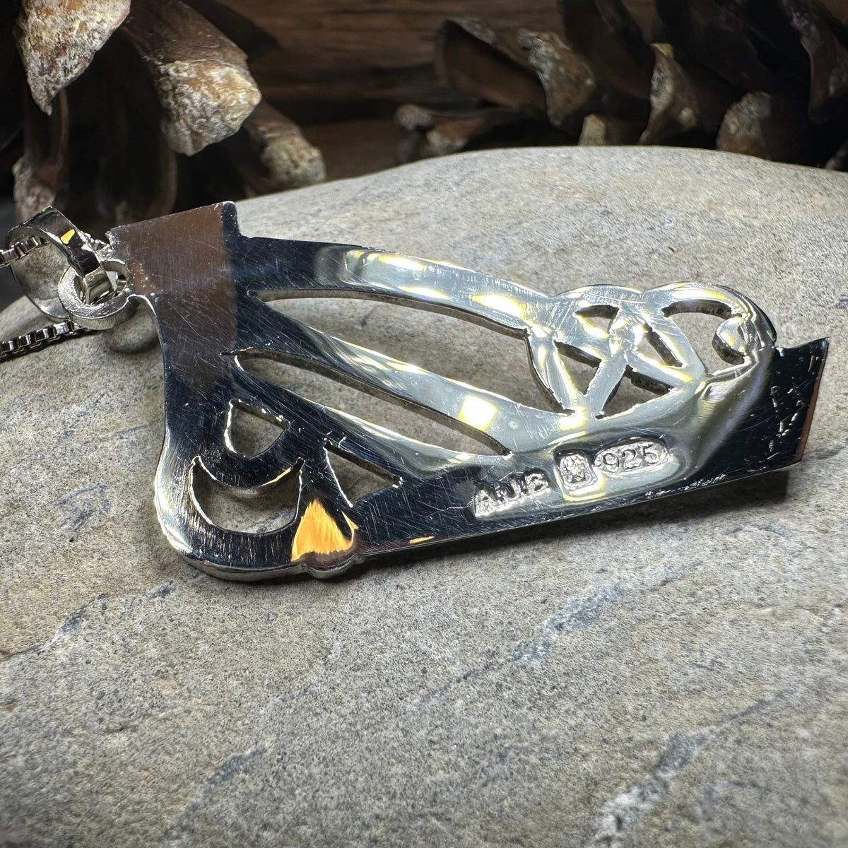 Artisan Large Irish Harp Necklace - Made in Ireland Pendant La Vie Bien Artisan Large Irish Harp Necklace - Made in Ireland