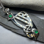 Artisan Large Irish Harp Necklace - Made in Ireland Pendant La Vie Bien Artisan Large Irish Harp Necklace - Made in Ireland