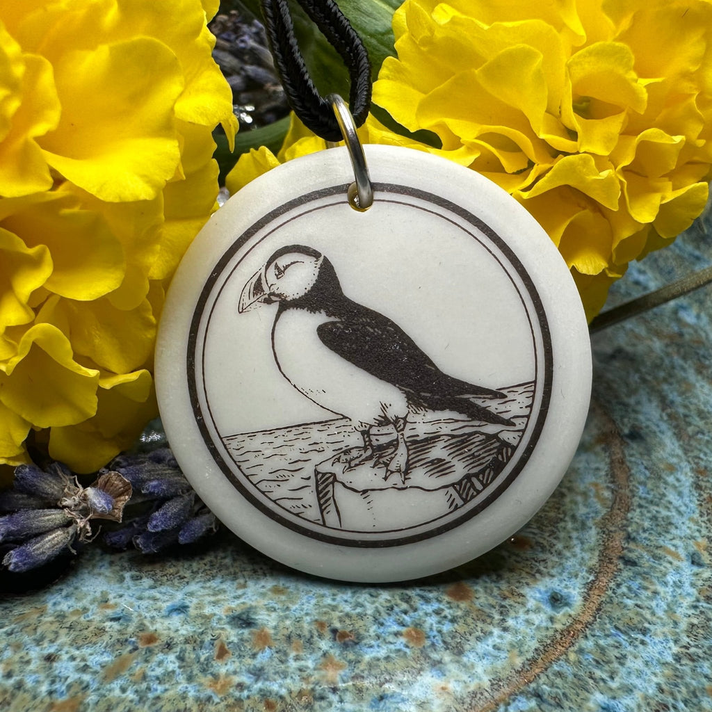 Artisan Puffin Necklace - Handmade in U.S.A. Pendant La Vie Bien Artisan Puffin Necklace - Handmade in U.S.A.