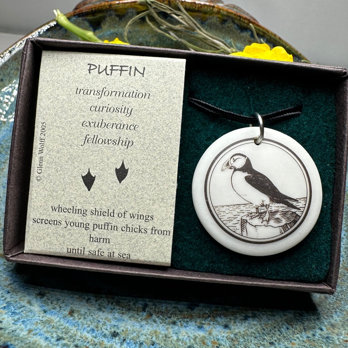Artisan Puffin Necklace - Handmade in U.S.A. Pendant La Vie Bien Artisan Puffin Necklace - Handmade in U.S.A.