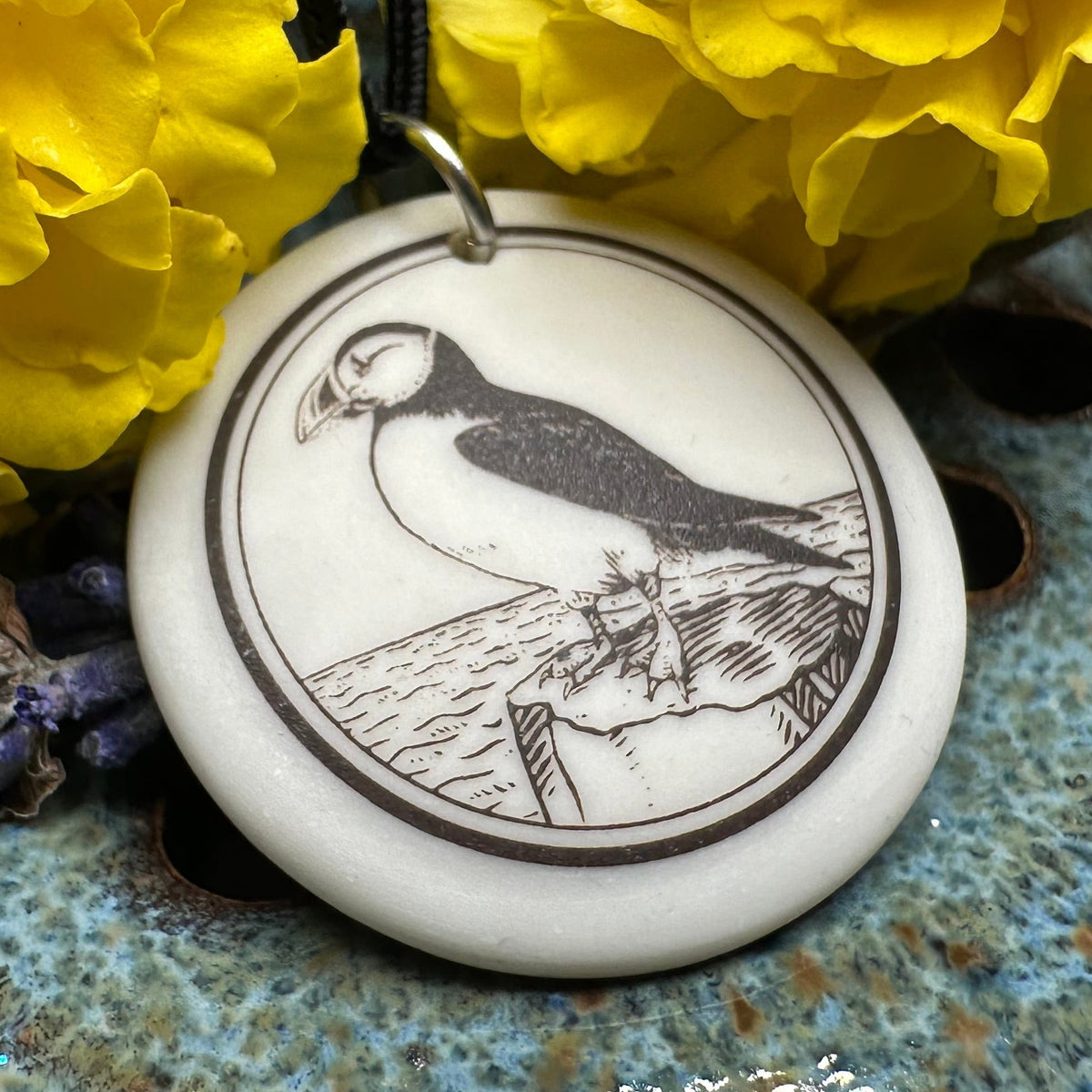 Artisan Puffin Necklace - Handmade in U.S.A. Pendant La Vie Bien Artisan Puffin Necklace - Handmade in U.S.A.