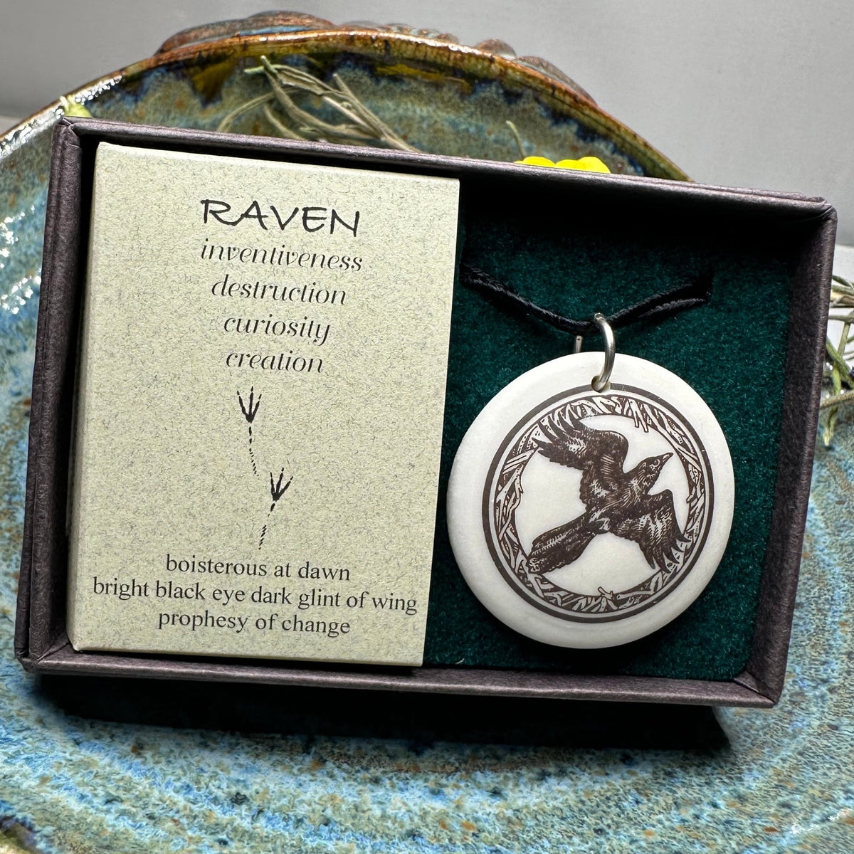 Artisan Raven Necklace - Handmade in the U.S.A. Pendant La Vie Bien Artisan Raven Necklace - Handmade in the U.S.A.