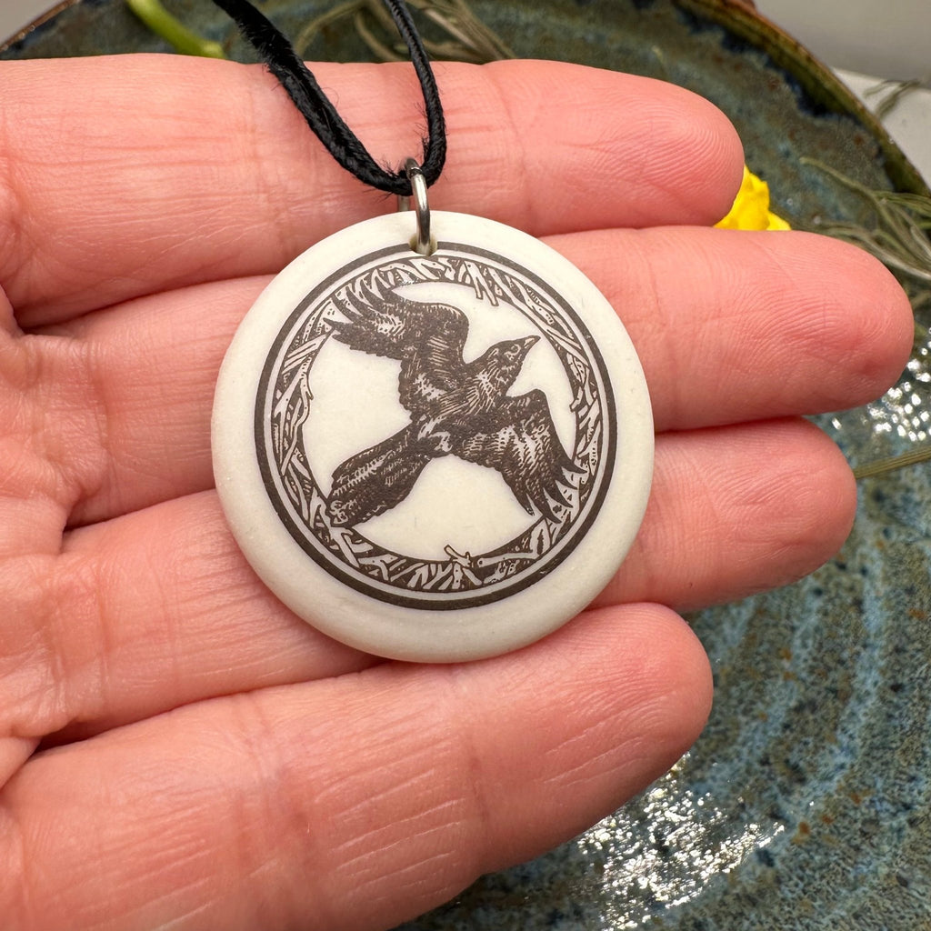 Artisan Raven Necklace - Handmade in the U.S.A. Pendant La Vie Bien Artisan Raven Necklace - Handmade in the U.S.A.