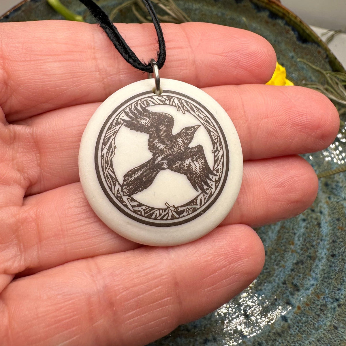 Artisan Raven Necklace - Handmade in the U.S.A. Pendant La Vie Bien Artisan Raven Necklace - Handmade in the U.S.A.