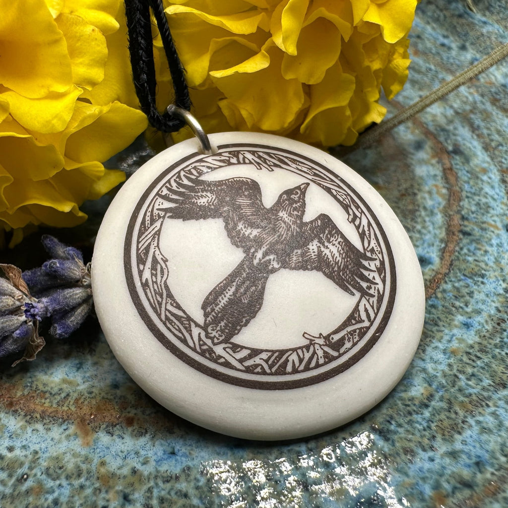 Artisan Raven Necklace - Handmade in the U.S.A. Pendant La Vie Bien Artisan Raven Necklace - Handmade in the U.S.A.