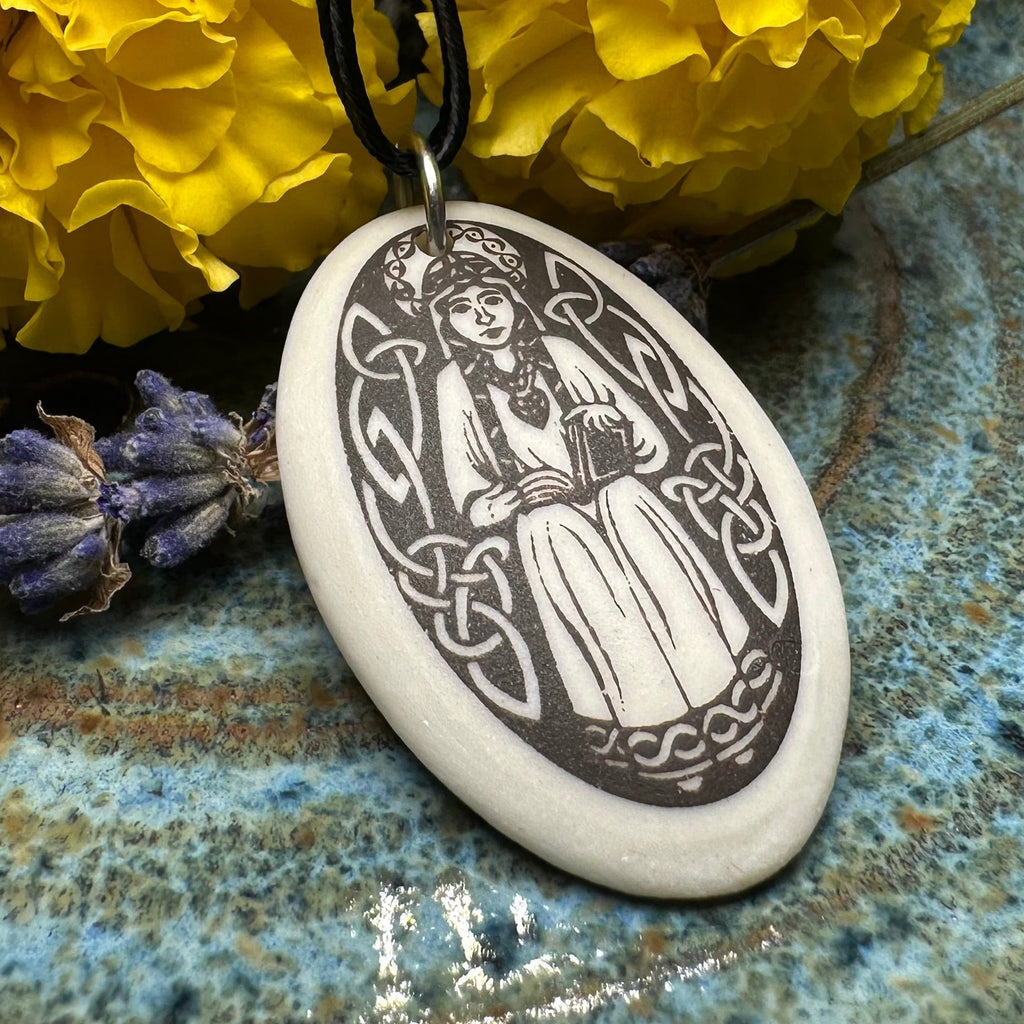 Artisan Scottish Saint Margaret Necklace - Handmade in the U.S.A. Pendant La Vie Bien Artisan Scottish Saint Margaret Necklace - Handmade in the U.S.A.