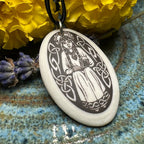 Artisan Scottish Saint Margaret Necklace - Handmade in the U.S.A. Pendant La Vie Bien Artisan Scottish Saint Margaret Necklace - Handmade in the U.S.A.