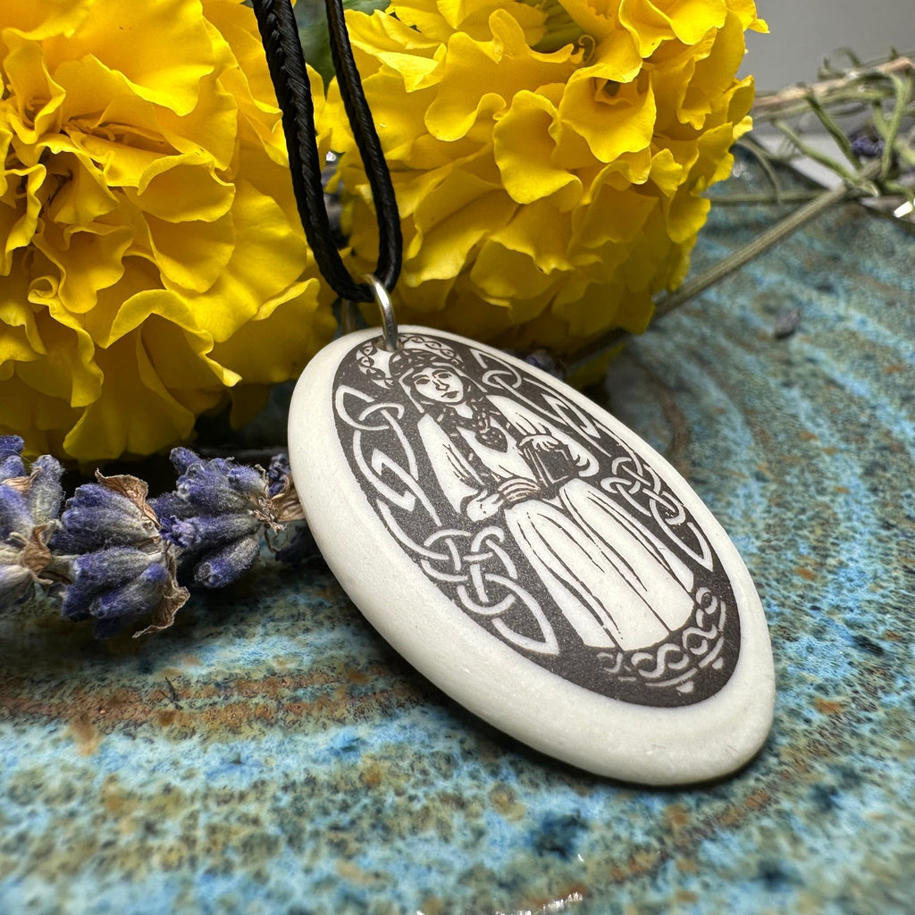 Artisan Scottish Saint Margaret Necklace - Handmade in the U.S.A. Pendant La Vie Bien Artisan Scottish Saint Margaret Necklace - Handmade in the U.S.A.