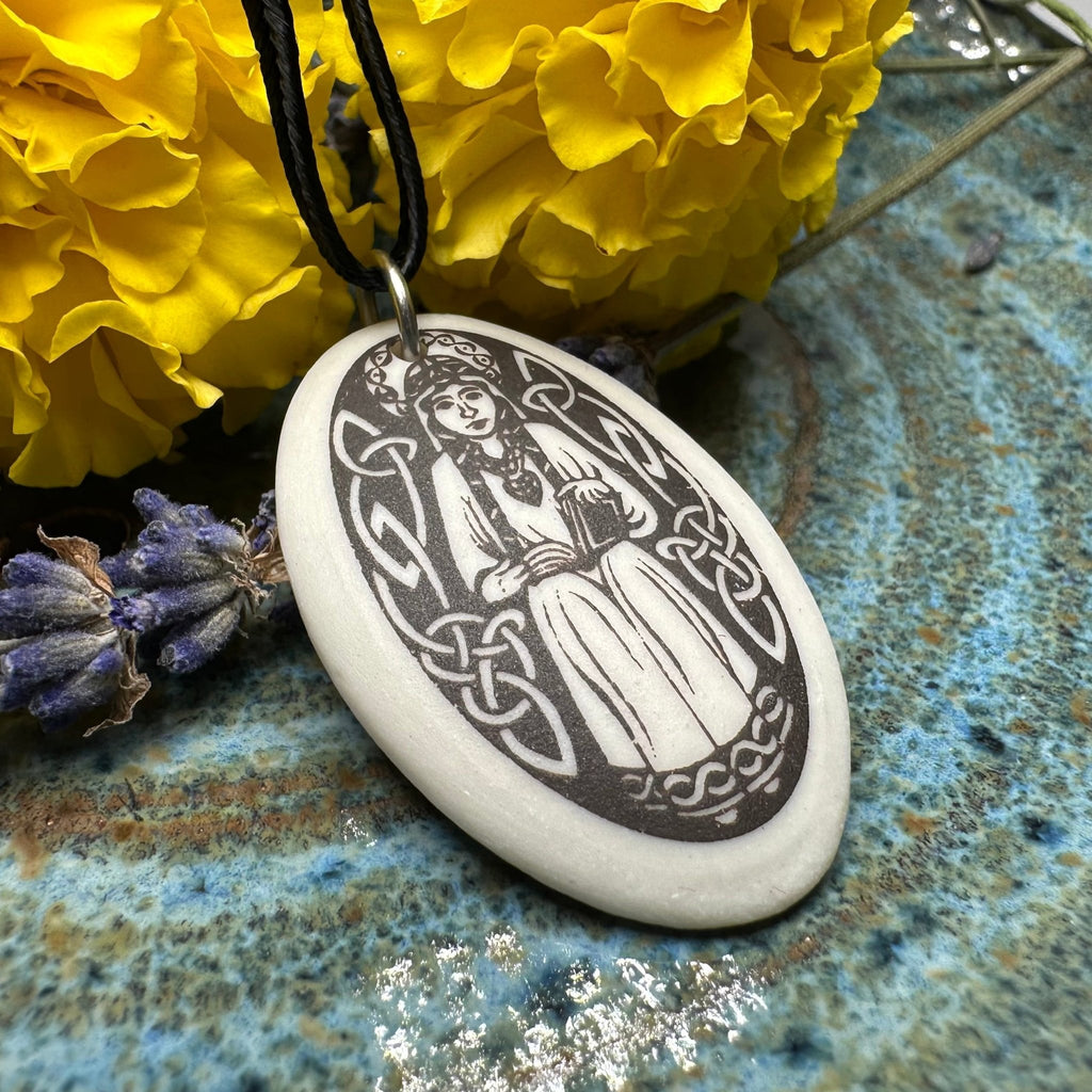 Artisan Scottish Saint Margaret Necklace - Handmade in the U.S.A. Pendant La Vie Bien Artisan Scottish Saint Margaret Necklace - Handmade in the U.S.A.