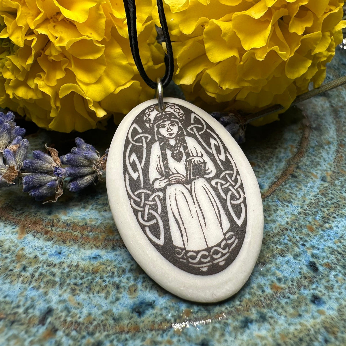 Artisan Scottish Saint Margaret Necklace - Handmade in the U.S.A. Pendant La Vie Bien Artisan Scottish Saint Margaret Necklace - Handmade in the U.S.A.