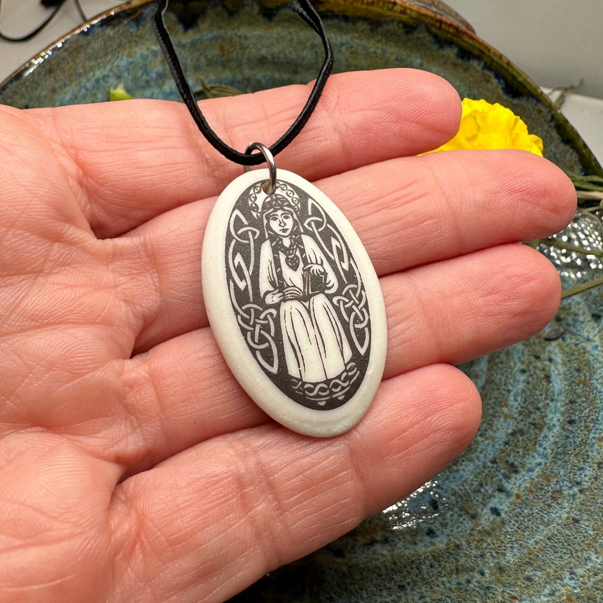 Artisan Scottish Saint Margaret Necklace - Handmade in the U.S.A. Pendant La Vie Bien Artisan Scottish Saint Margaret Necklace - Handmade in the U.S.A.