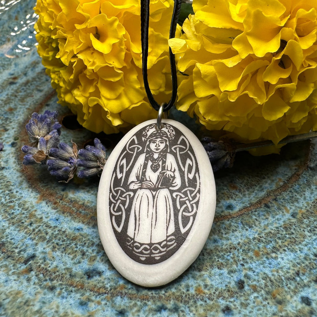Artisan Scottish Saint Margaret Necklace - Handmade in the U.S.A. Pendant La Vie Bien Artisan Scottish Saint Margaret Necklace - Handmade in the U.S.A.
