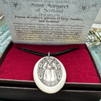 Artisan Scottish Saint Margaret Necklace - Handmade in the U.S.A. Pendant La Vie Bien Artisan Scottish Saint Margaret Necklace - Handmade in the U.S.A.