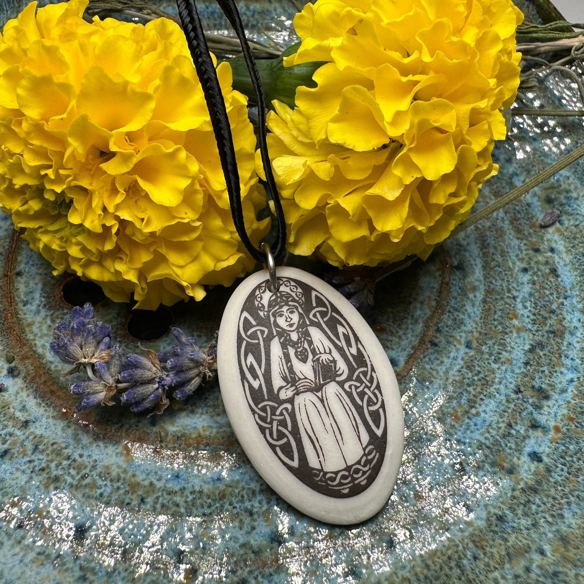 Artisan Scottish Saint Margaret Necklace - Handmade in the U.S.A. Pendant La Vie Bien Artisan Scottish Saint Margaret Necklace - Handmade in the U.S.A.