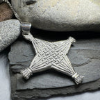Artisan Sterling Silver Irish St. Brigid's Cross Necklace - Made in Ireland Pendant La Vie Bien Artisan Sterling Silver Irish St. Brigid's Cross Necklace - Made in Ireland