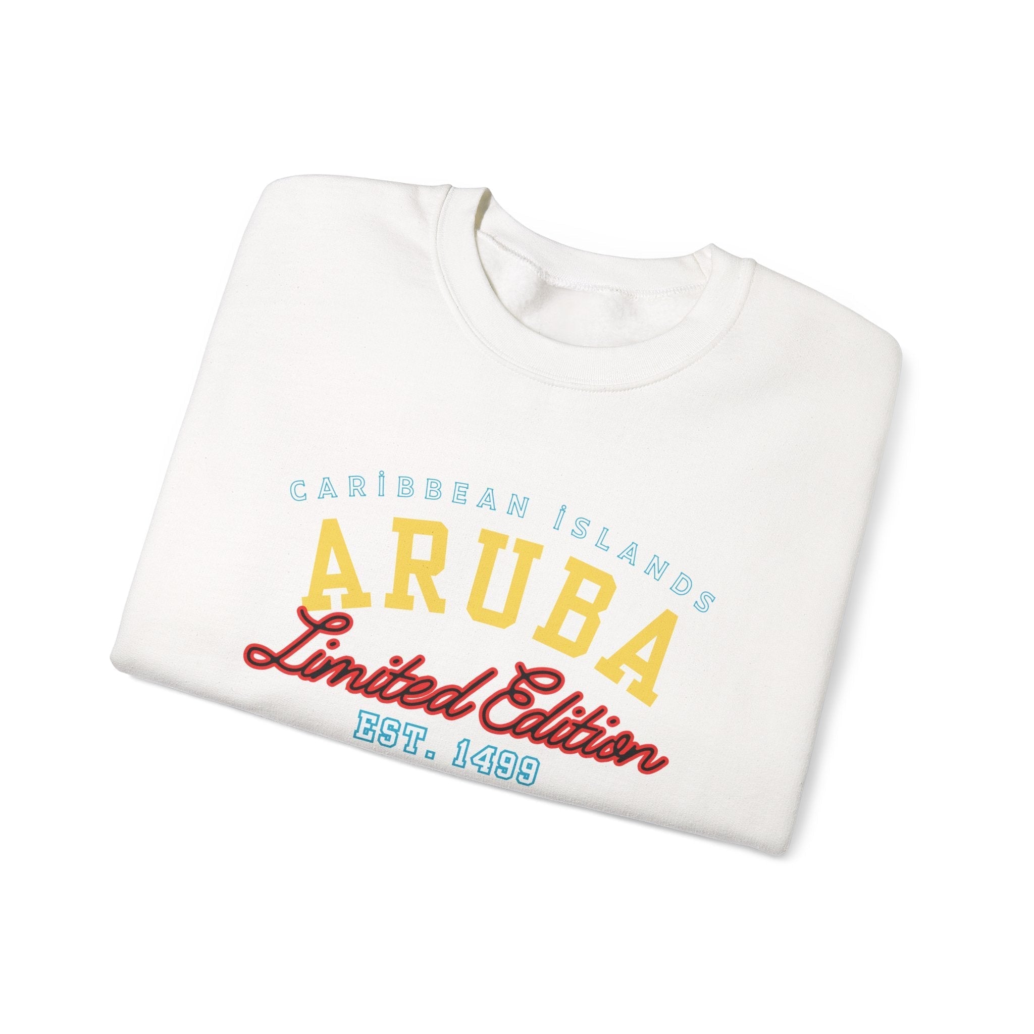 Aruba Caribbean University Sweatshirt Gildan 18000 Unisex Heavy Blend Crewneck Sweatshirt La Vie Bien Aruba Caribbean University Sweatshirt