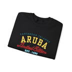 Aruba Caribbean University Sweatshirt Gildan 18000 Unisex Heavy Blend Crewneck Sweatshirt La Vie Bien Aruba Caribbean University Sweatshirt