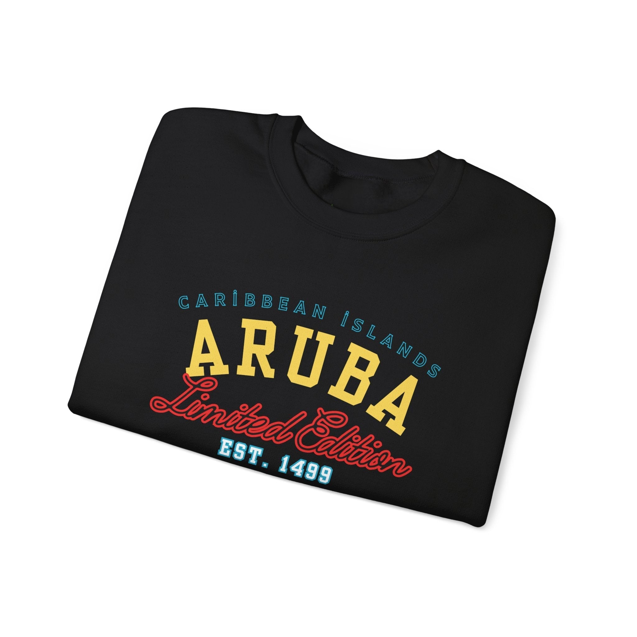 Aruba Caribbean University Sweatshirt Gildan 18000 Unisex Heavy Blend Crewneck Sweatshirt La Vie Bien Aruba Caribbean University Sweatshirt