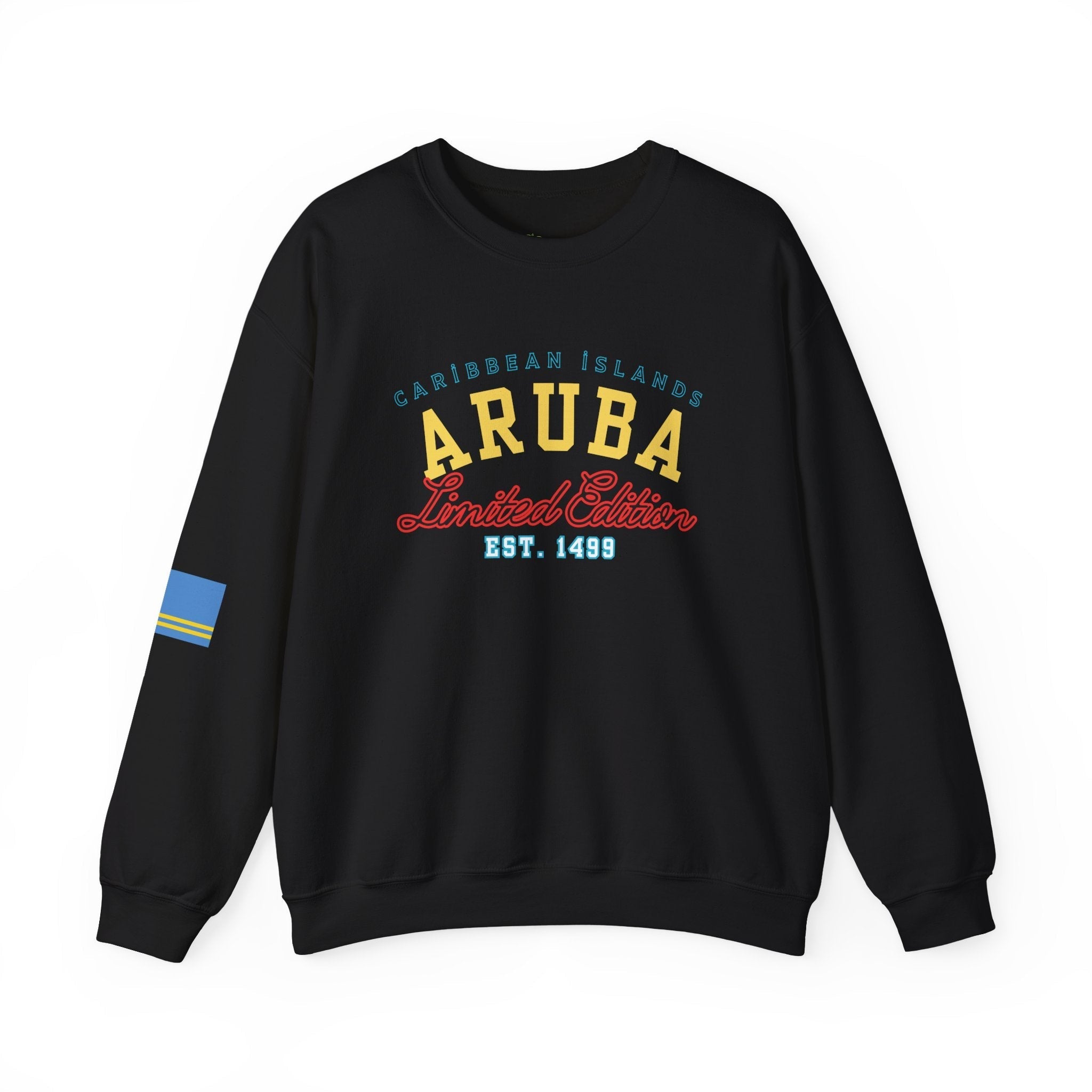 Aruba Caribbean University Sweatshirt Gildan 18000 Unisex Heavy Blend Crewneck Sweatshirt La Vie Bien Aruba Caribbean University Sweatshirt