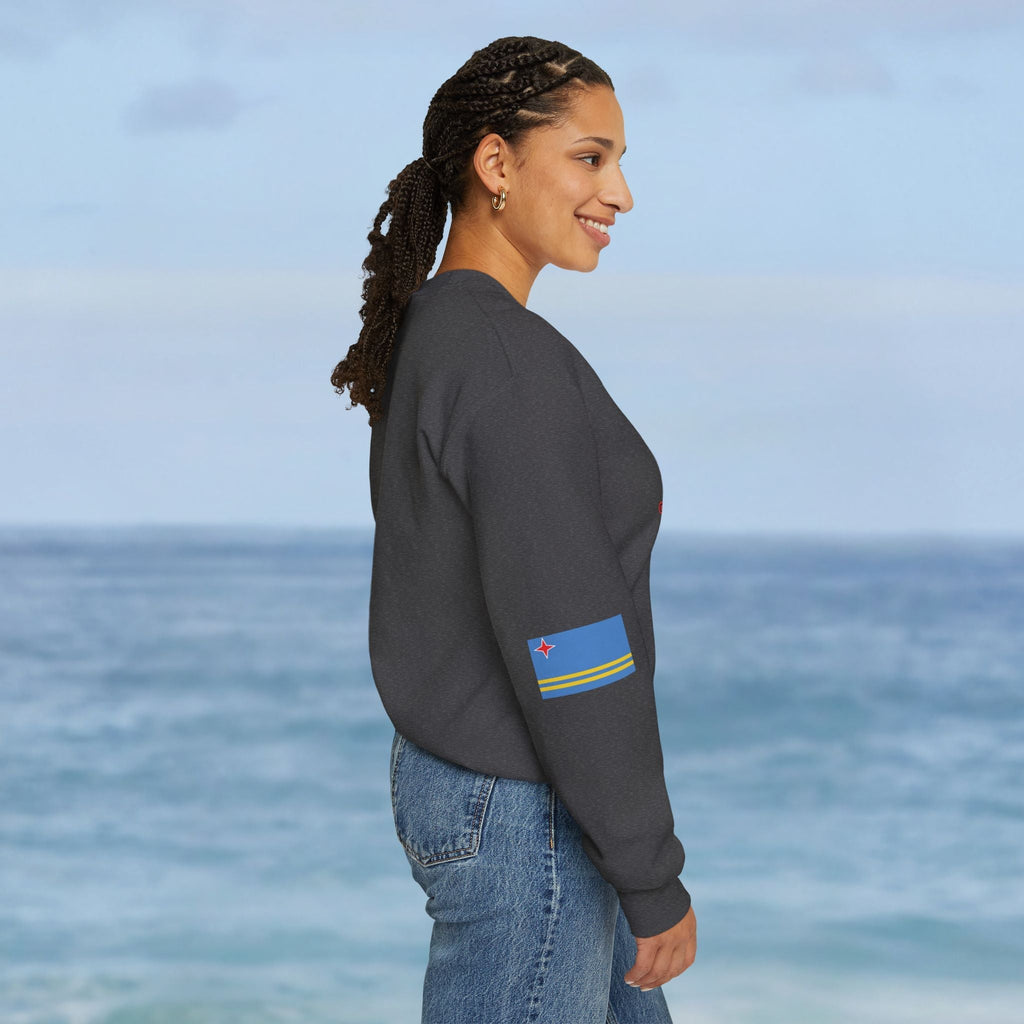 Aruba Caribbean University Sweatshirt Gildan 18000 Unisex Heavy Blend Crewneck Sweatshirt La Vie Bien Aruba Caribbean University Sweatshirt