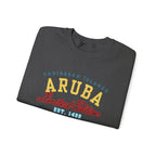 Aruba Caribbean University Sweatshirt Gildan 18000 Unisex Heavy Blend Crewneck Sweatshirt La Vie Bien Aruba Caribbean University Sweatshirt